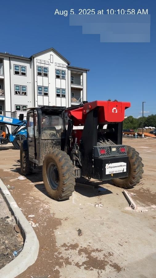2019 Manitou MTA10055 Cab/Heat/Air, 120 HP, Solid Tires, Work Lights, Lift Hook, Auxiliary Hydraulics 66" Carriage and 60" Forks