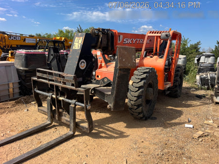 2018 Skytrak 10054 Skytrak 10054 10K Telehandler w/Open ROPS Solid Tires, LED Work Lights, Rotating Beacon, 60" Carriage/60" Forks