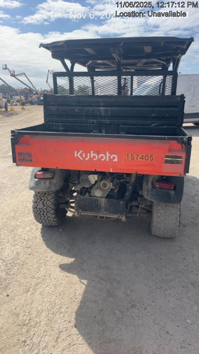 2021 Kubota RTV-X1140W-H Plastic Canopy, Windshield Acrylic Clear, LED Strobe Light, Wire Harness Kit, Back up Alarm