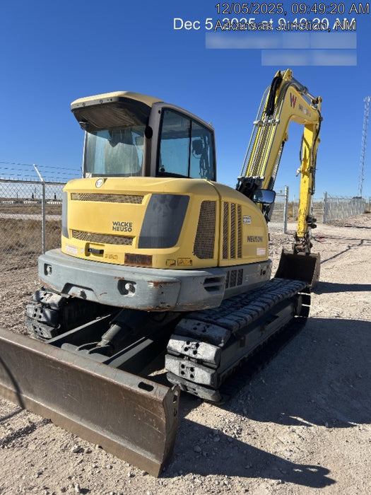 2019 Wacker Neuson ET90 Enclosed Cab, Hybrid Tracks, Long Dipperstick, T4, Hydraulic Thumb w/Manual QC, Buckets: 18/24/36"