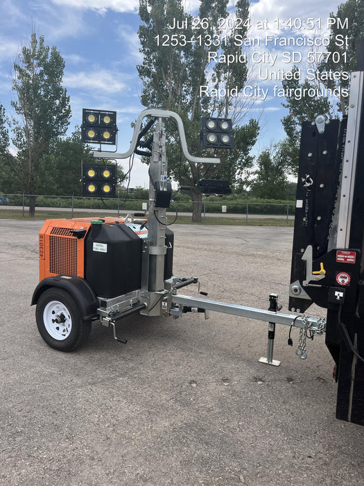 2024 Wanco WLTT-4MM4K Diesel, Deep Sea Controller, Shore Power Plug, Auto Start, (4) 350W LED Floodlights, 4kW Generator, 60 Gal Fuel Tank, 2" Ball, T3