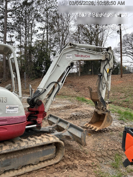 2019 Takeuchi TB260 Canopy, Standard Blade, Auxiliary hydraulics Manual QC, Hydraulic thumb, 12" ,18", 24" Bucket
