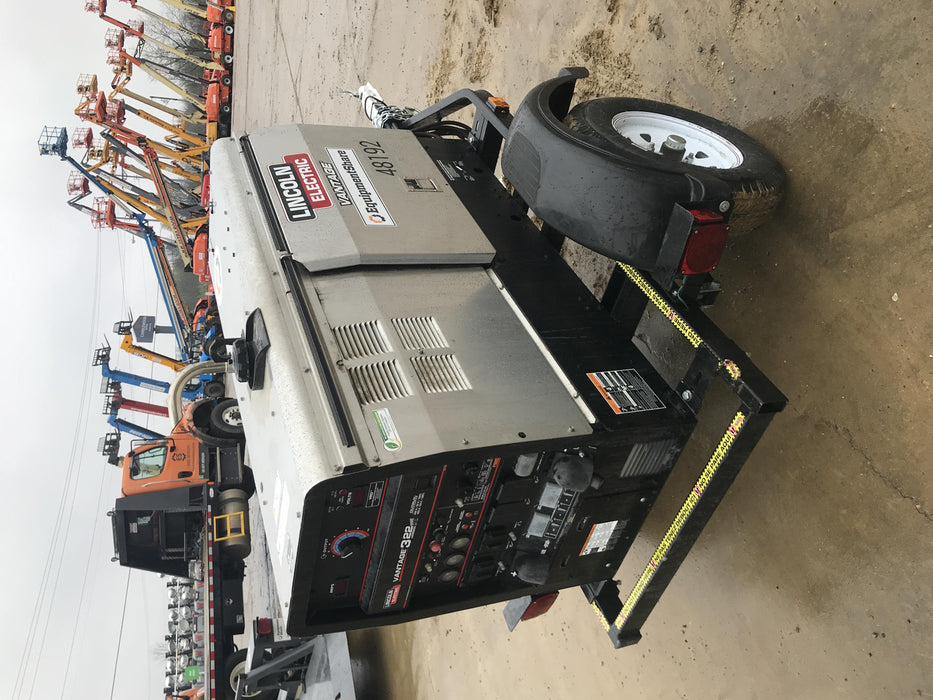 2019 Lincoln Electric Vantage 322 Ready-Pak 3, Two Wheel Trailer, Fender and Light Kit, Cable Rack