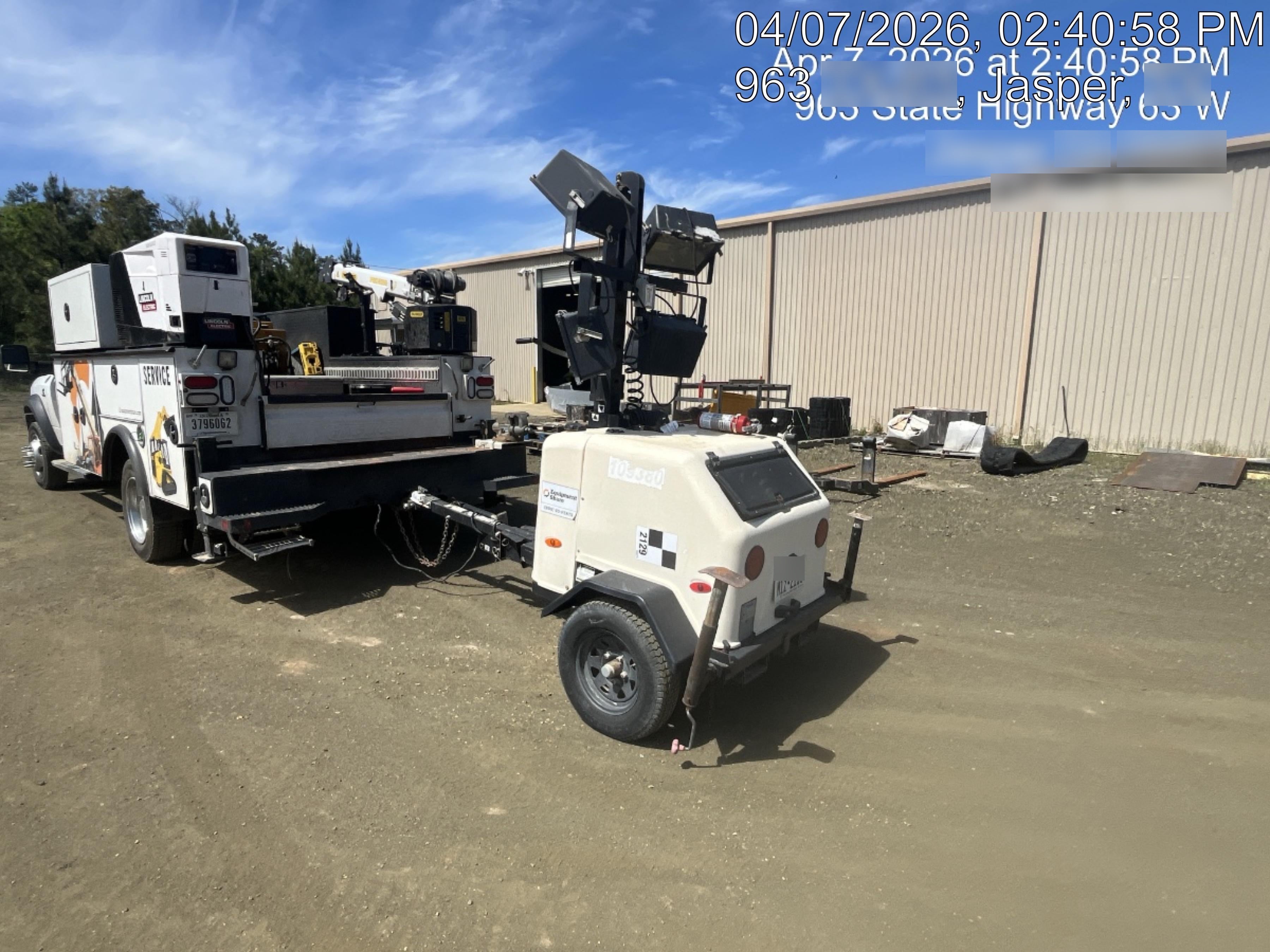 2020 Genie RL4 6kW Light Plant - Metal Halide