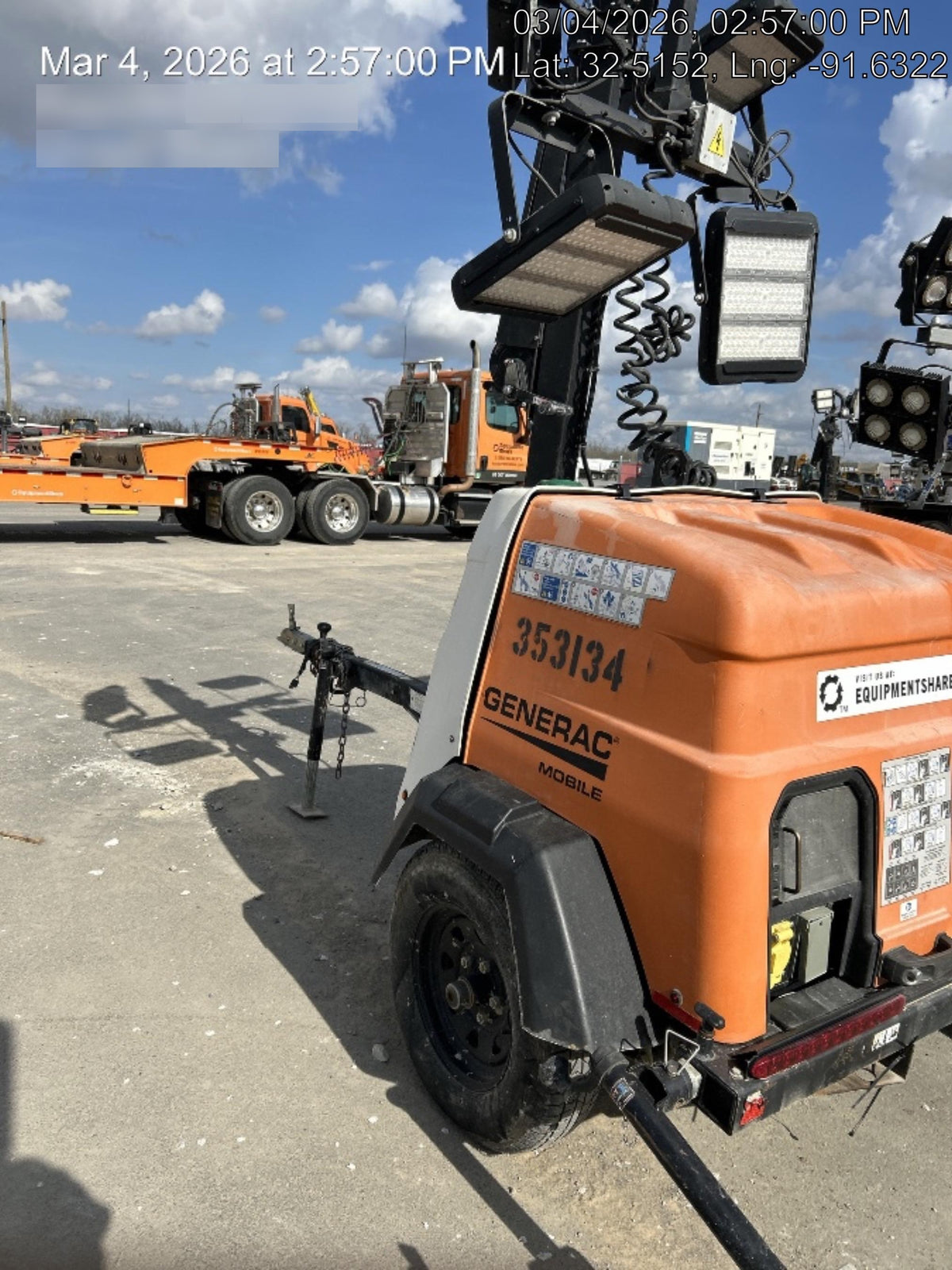 2023 Generac MLT2 Diesel, Flex Switch 120V Input, Powerzone Controller, (4) 320W LED Lights, 4kW Generator, 39.9 Gal Fuel Tank, 2" Ball, T3