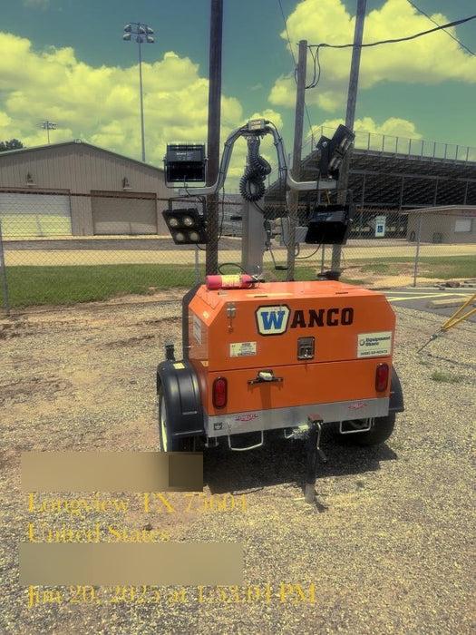 2024 Wanco WLTT-4MM4K Diesel, Deep Sea Controller, Shore Power Plug, Auto Start, (4) 350W LED Floodlights, 4kW Generator, 60 Gal Fuel Tank, 2" Ball, T3