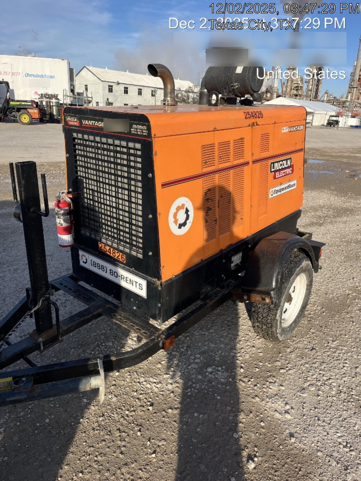 2022 Lincoln Electric Vantage 549X Crosslink Technology, Trailer Mounted, ES Decals, T3