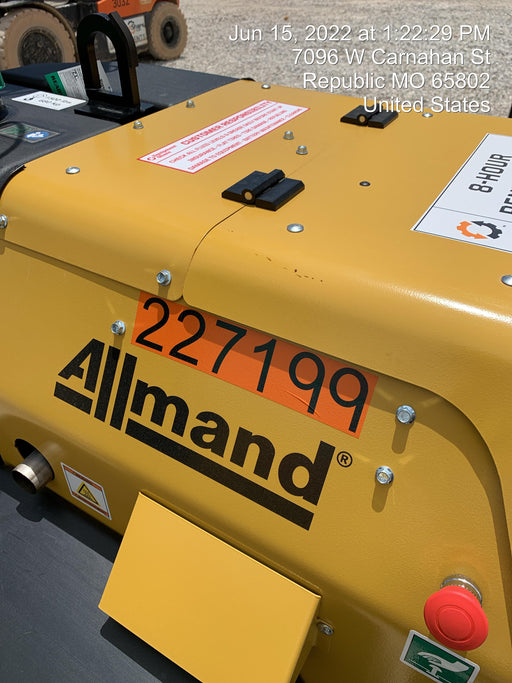 2022 Allmand NLV3GR (4) LED Light Fixture 350W, 23' Vertical Mast, 3kW Prime, Towable, Deep Sea L401, Leveling Jacks, Yanmar T4F 5.8hp