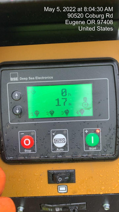 2022 Allmand NLV3GR (4) LED Light Fixture 350W, 23' Vertical Mast, 3kW Prime, Towable, Deep Sea L401, Leveling Jacks, Yanmar T4F 5.8hp