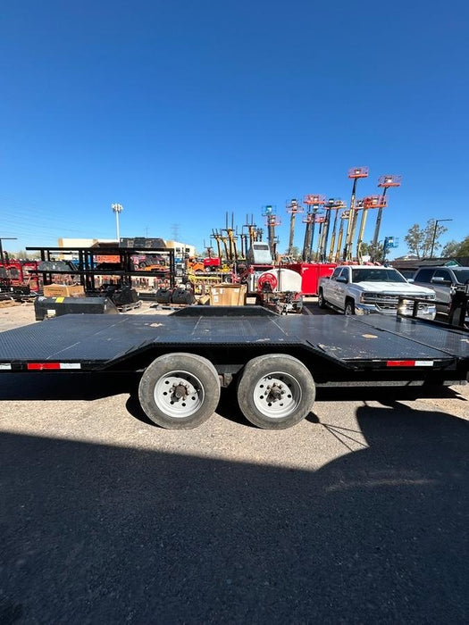 2025 TEXAS PRIDE TRAILERS 21' Lowboy Gravity Tilt Bed 14K Bumper Pull Trailer