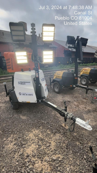 2023 Generac MLT2 Diesel, Flex Switch 120V Input, Powerzone Controller, 
(4) 320W LED Lights, 4kW Generator, 39.9 Gal Fuel Tank, 2" Ball, T3