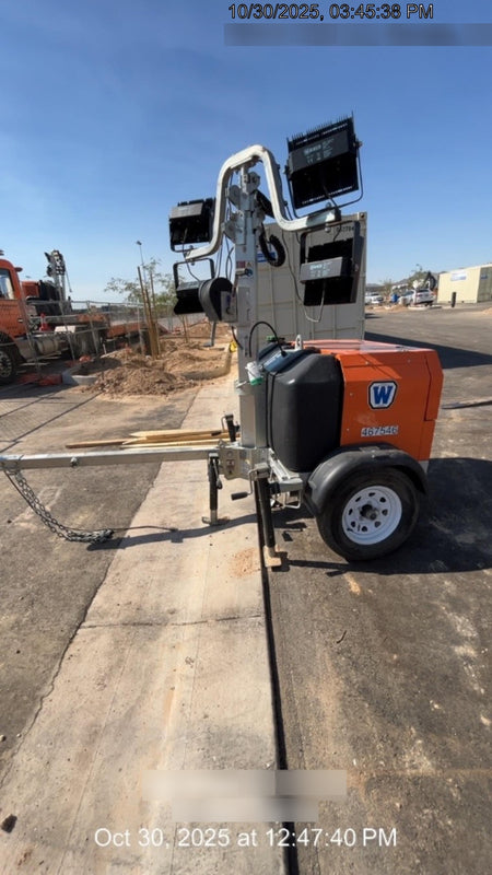 2024 Wanco WLTT-4MM4K Diesel, Deep Sea Controller, Shore Power Plug, Auto Start, (4) 350W LED Floodlights, 4kW Generator, 60 Gal Fuel Tank, 2" Ball, T3