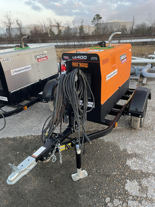 2022 Lincoln Electric LE400 Kubota V1505, Trlr, Cable Rack, Light Kit, ES Decals, T3