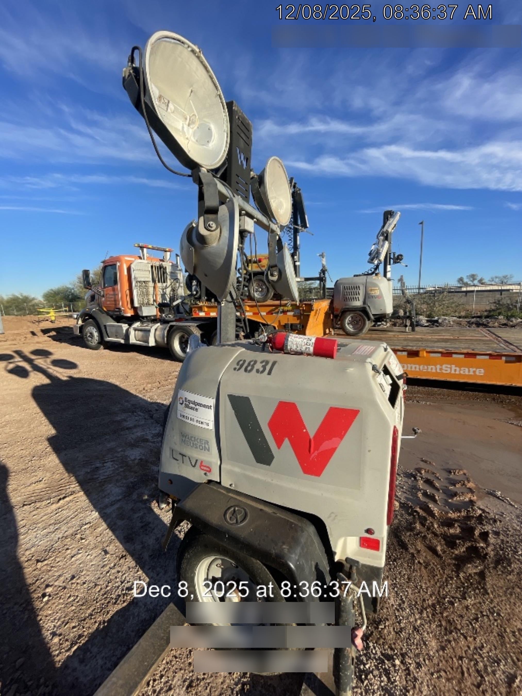 Wacker Neuson LTV6K-MH Wacker Neuson LTV6K Towable Light Tower