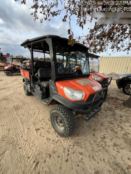 2021 Kubota RTV-X1140W-H Plastic Canopy, Windshield Acrylic Clear, LED Strobe Light, Wire Harness Kit, Back up Alarm