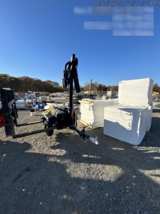 2021 Allmand NLV3GR (4) LED Light Fixture 350W, 23' Vertical Mast, 3kW Prime, Towable, Deep Sea L401, Leveling Jacks, Yanmar T4F 5.8hp