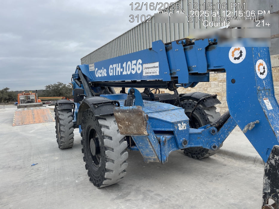 2018 Genie GTH-1056 Genie GTH-1056 w/ROPS, Work Lights, Solid Tires, RH Cab Mesh, Beacon, 60" Carriage and Forks