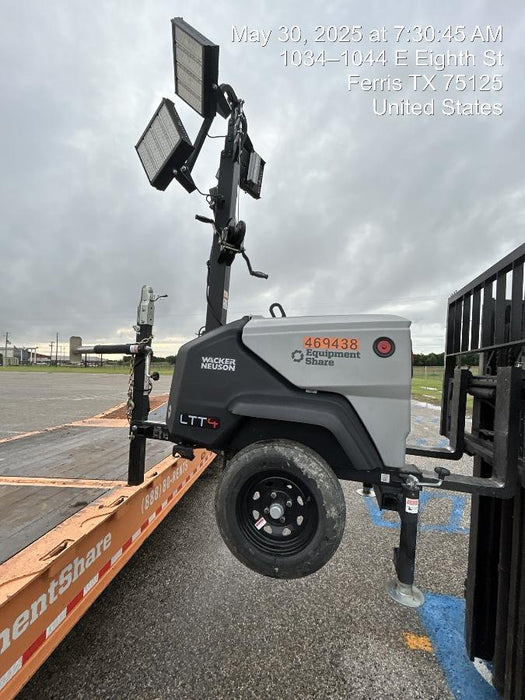 2024 Wacker Neuson LTT4 Diesel, Kohler KDW702, Deep Sea Controller, Auto Start, LED 320W, Bypass Outlet, T3