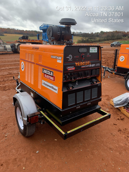 2022 Lincoln Electric Vantage 549X Crosslink Technology, Trailer Mounted, ES Decals, T3