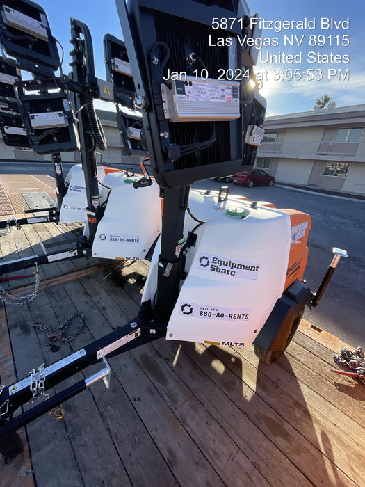 2023 Generac MLT2 Diesel, Flex Switch 120V Input, Powerzone Controller, 
(4) 320W LED Lights, 4kW Generator, 39.9 Gal Fuel Tank, 2" Ball, T3