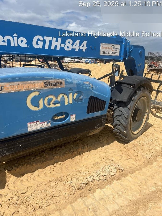 2018 Genie GTH-844 Genie GTH-844D w/Open ROPS, FF Tires, Work Light/Beacon, 60" Carriage and Forks