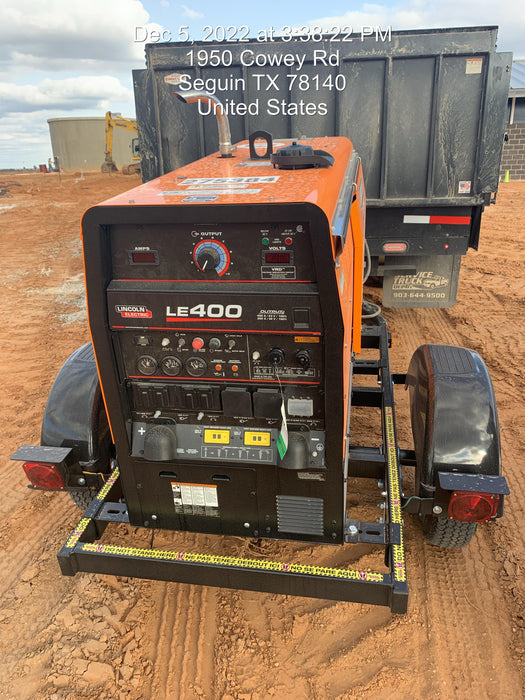 2022 Lincoln Electric LE400 Kubota V1505, Trlr, Cable Rack, Light Kit, ES Decals, T3