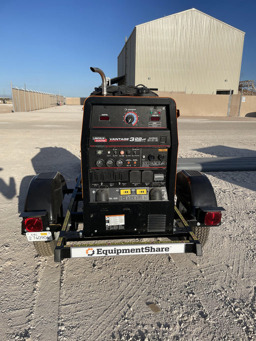 2021 Lincoln Electric Vantage 322 Vantage 322 Ready Pak 3 w/ Decals, ORANGE (includes trailer, cable rack, fender light kit) NO Telematics