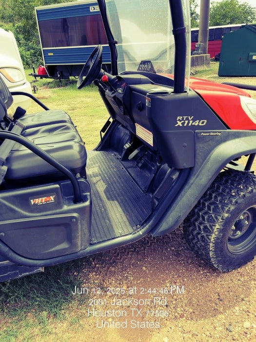 2022 Kubota RTV-X1140W-H Plastic Canopy, Windshield Acrylic Clear, LED Strobe Light, Wire Harness Kit, Back up Alarm
