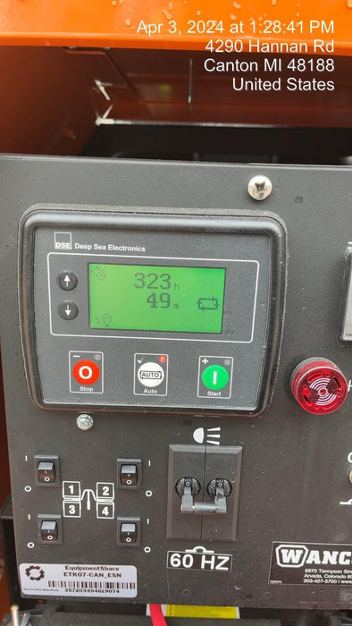 2024 Wanco WLTT-4MM4K Diesel, Deep Sea Controller, Shore Power Plug, Auto Start, (4) 350W LED Floodlights, 4kW Generator, 60 Gal Fuel Tank, 2" Ball, T3