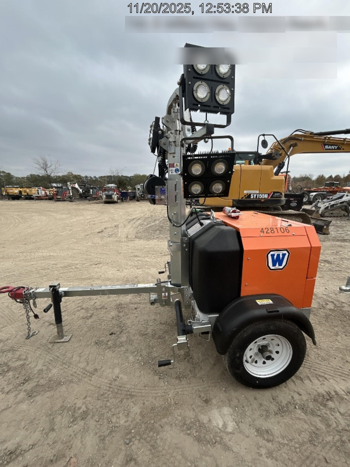 2024 Wanco WLTT-4MM4K Diesel, Deep Sea Controller, Shore Power Plug, Auto Start, (4) 350W LED Floodlights, 4kW Generator, 60 Gal Fuel Tank, 2" Ball, T3