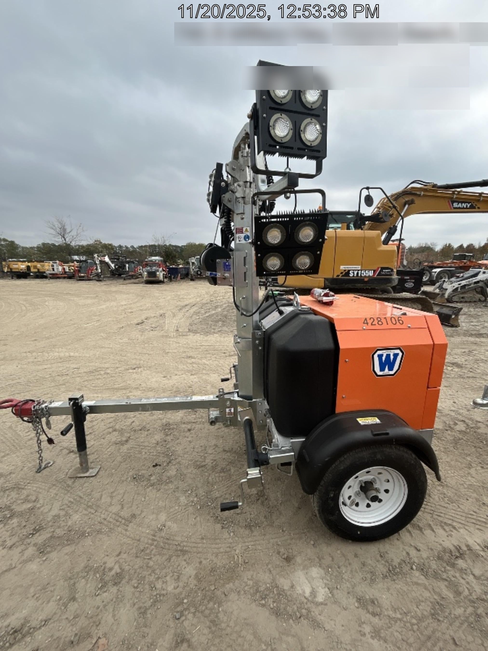 2024 Wanco WLTT-4MM4K Diesel, Deep Sea Controller, Shore Power Plug, Auto Start, (4) 350W LED Floodlights, 4kW Generator, 60 Gal Fuel Tank, 2" Ball, T3