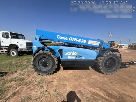 2018 Genie GTH-636 Genie GTH-636 w/Open ROPS, Solid Tires, Work Light/Beacon, 48" Carriage and Forks