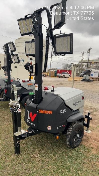 2024 Wacker Neuson LTT4 Diesel, Kohler KDW702, Deep Sea Controller, Auto Start, LED 320W, Bypass Outlet, T3