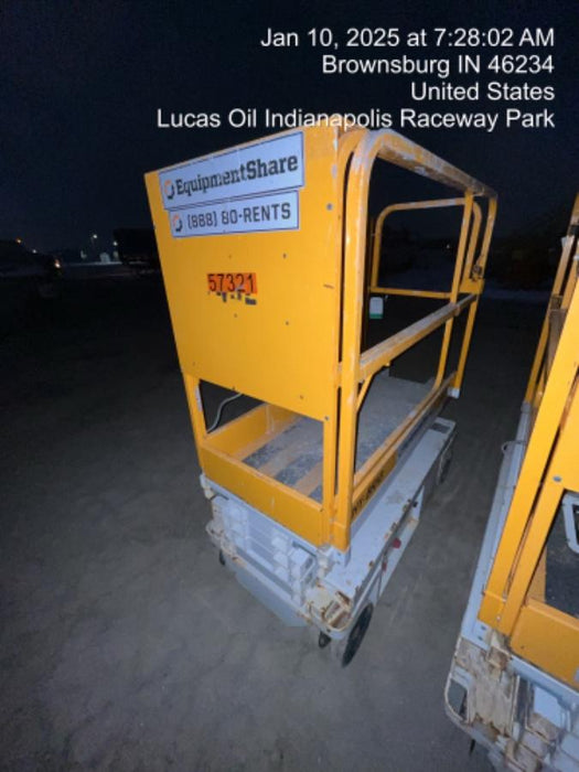 Custom Equipment HB-1430 <ul>
 <li>Hy-Brid Scissor Lift</li>
  <li>Platform capacity up to 670 lbs.</li>
  <li>Working height up to 20 ft</li>
  <li>Weighs under 1,700 lbs.</li>
  <li>Non-marking wheels </li>
</ul>