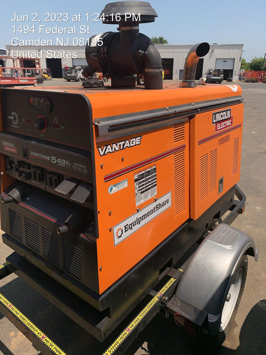 2021 Lincoln Electric Vantage 549X Ready Pak 3, ORANGE (includes trailer, cable rack, fender light kit)