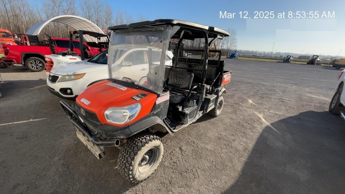 2022 Kubota RTV-X1140W-H Plastic Canopy, Windshield Acrylic Clear, LED Strobe Light, Wire Harness Kit, Back up Alarm