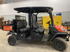2022 Kubota RTV-X1140W-H Plastic Canopy, Windshield Acrylic Clear, LED Strobe Light, Wire Harness Kit, Back up Alarm
