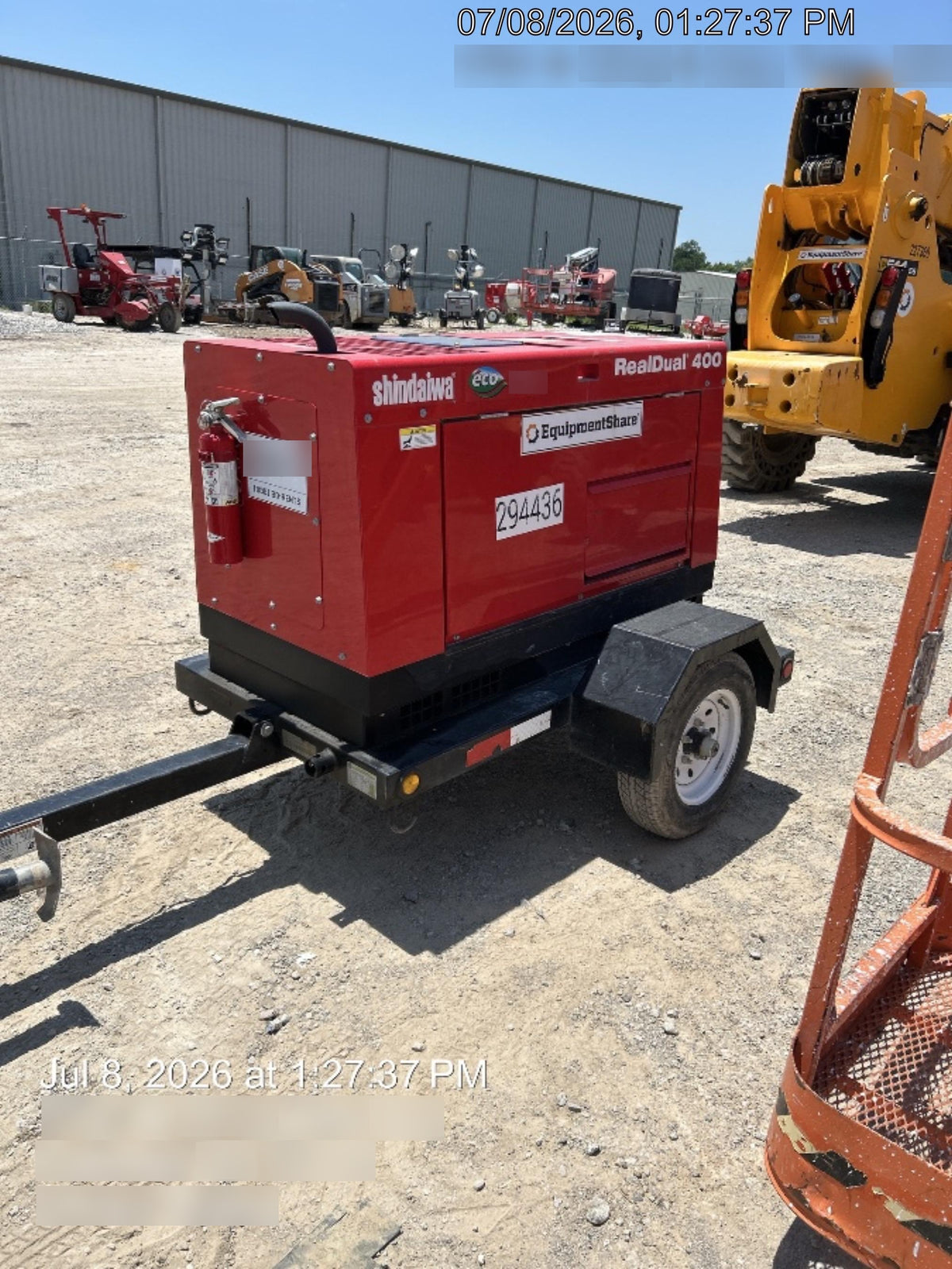 2023 Shindaiwa DGW400MDL Kubota D902 Engine, 23 HP, Dual Op Welder, Wire, Arc, Droop Stick, Tig, and CC Stick Functionality, Simulphase, 3 Phase and 1 Phase Gen Output, Single Axle NB Trlr, Slr Trckl Chrg 12V 12W, Fire Ext