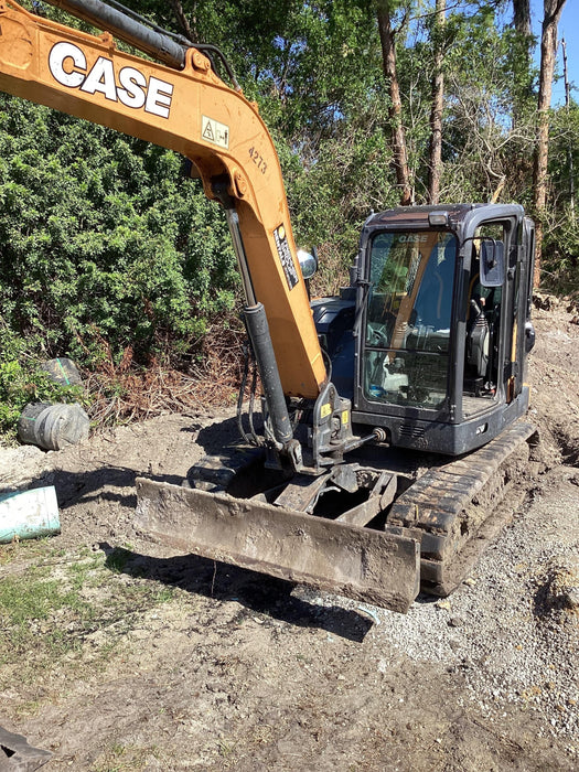 2018 Case CX80C CLOSED CAB, A/C, RUBBER TRACKS PADS, 7'-2" ARM