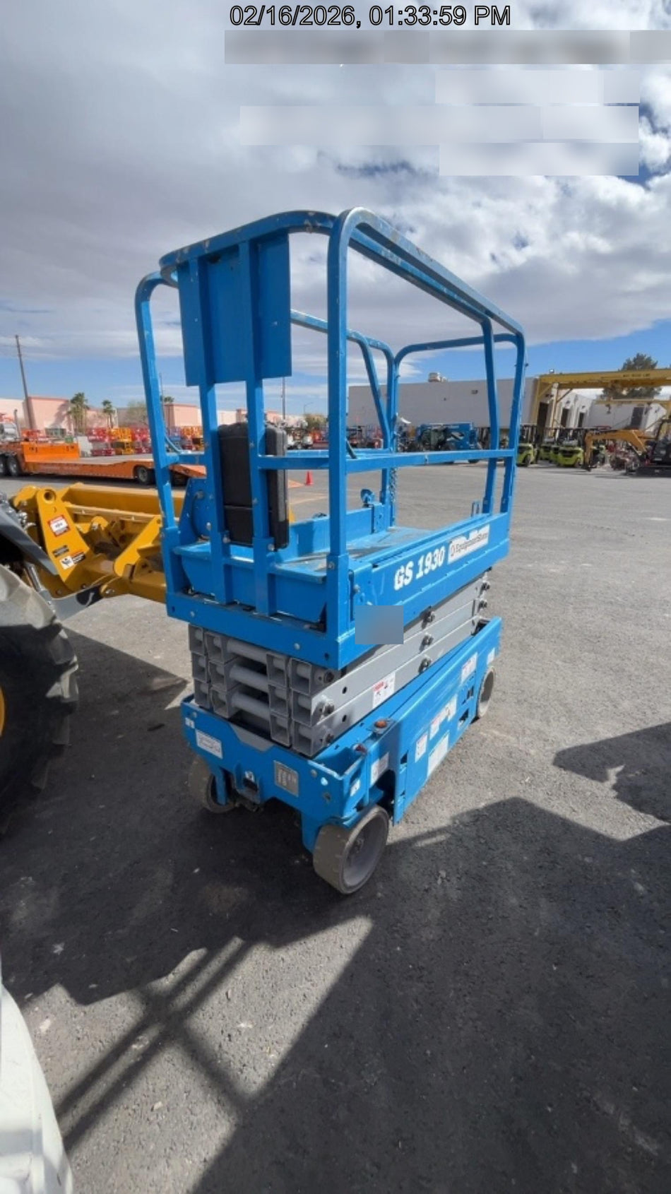 2019 Genie GS-1930 Fixed rails with chain Entry