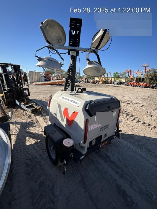 2018 Wacker Neuson LTV6K-MH Wacker Neuson LTV6K Mobile Light Tower w/Fuel Level Sensor Installed