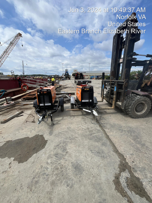 2022 Lincoln Electric LE400 Kubota V1505, Trlr, Cable Rack, Light Kit, ES Decals, T3