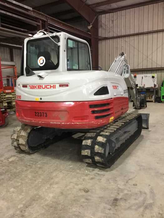 2019 Takeuchi TB290 Takeuchi TB290 Cab/Heat/AC w/Rubber Tracks, Auxiliary Hydraulics, Dozer Blade, Manual QC, 18/24/36" Buckets, Hydraulic Thumb Installed