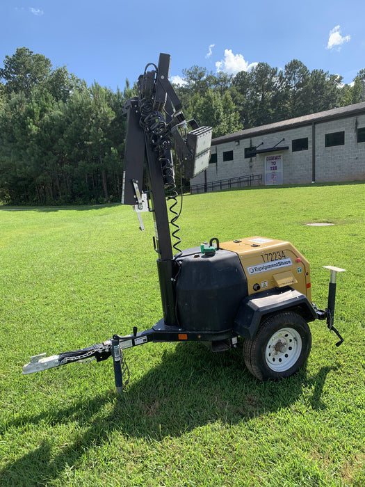 2021 Allmand NLV3GR (4) LED Light Fixture 350W, 23' Vertical Mast, 3kW Prime, Towable, Deep Sea L401, Leveling Jacks, Yanmar T4F 5.8hp