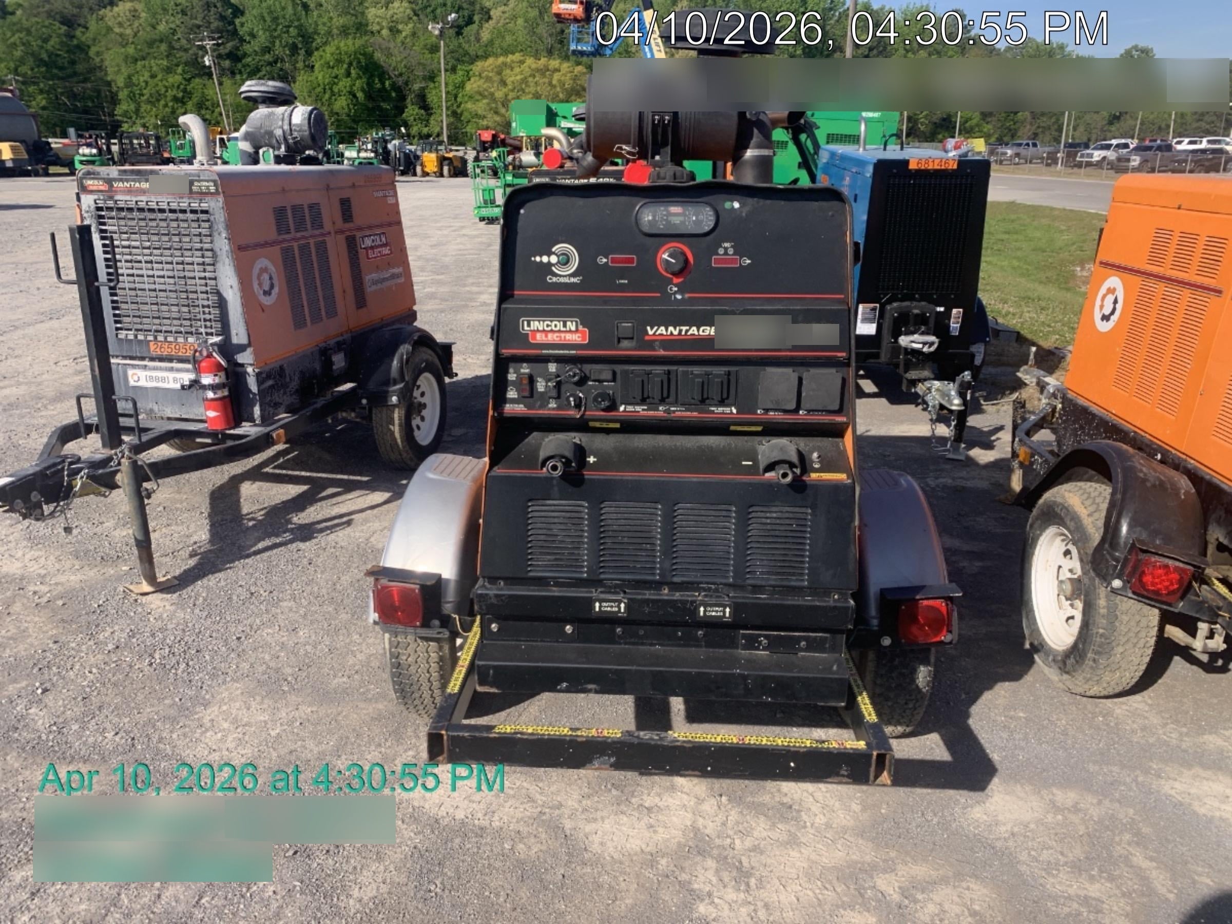 2022 Lincoln Electric Vantage 549X Crosslink Technology, Trailer Mounted, ES Decals, T3