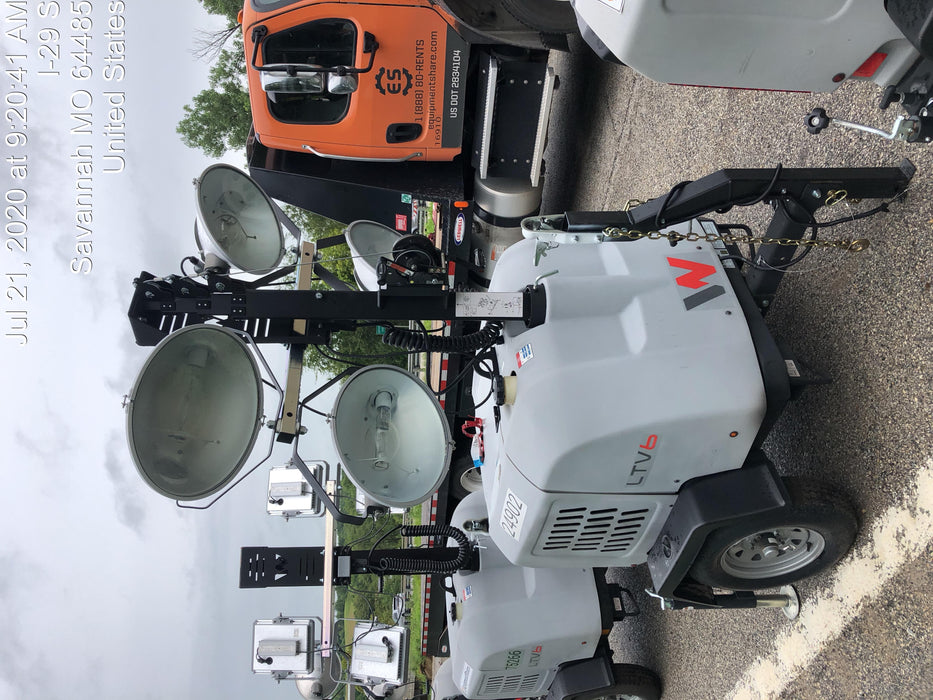 2019 Wacker Neuson LTV6L-MH Wacker Neuson LTV6L Mobile Light Tower w/Fuel Level Sensor Installed