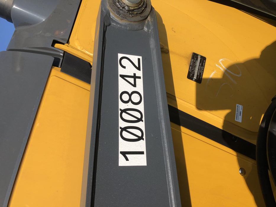 2020 John Deere 410L - Extendable Stick Cab/Heat/Air, 4WD, Extendable Stick, Pilot Controls, 2 Way Hydraulics, TAG Manual QC