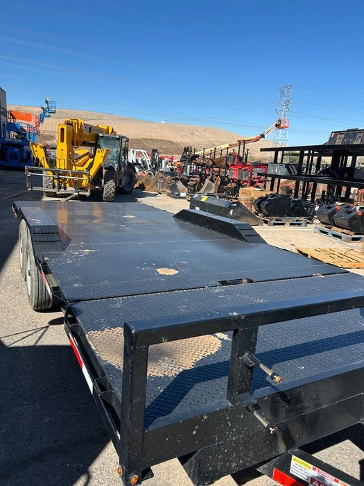 2025 TEXAS PRIDE TRAILERS 21' Lowboy Gravity Tilt Bed 14K Bumper Pull Trailer