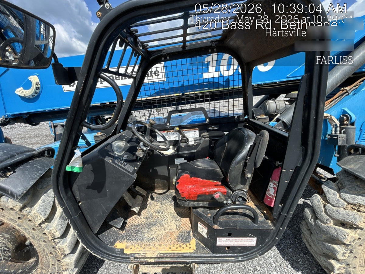2018 Genie GTH-1056 Genie GTH-1056 w/ROPS, Work Lights, Solid Tires, RH Cab Mesh, Beacon, 60" Carriage and Forks