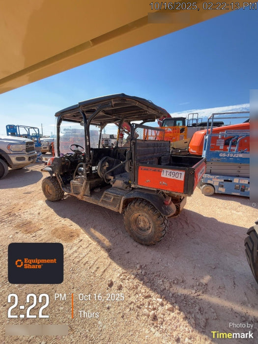 2020 Kubota RTV-X1140 CANOPY,STROBE,BACK UP ALARM,WINDSHIELD, FIRE EXT